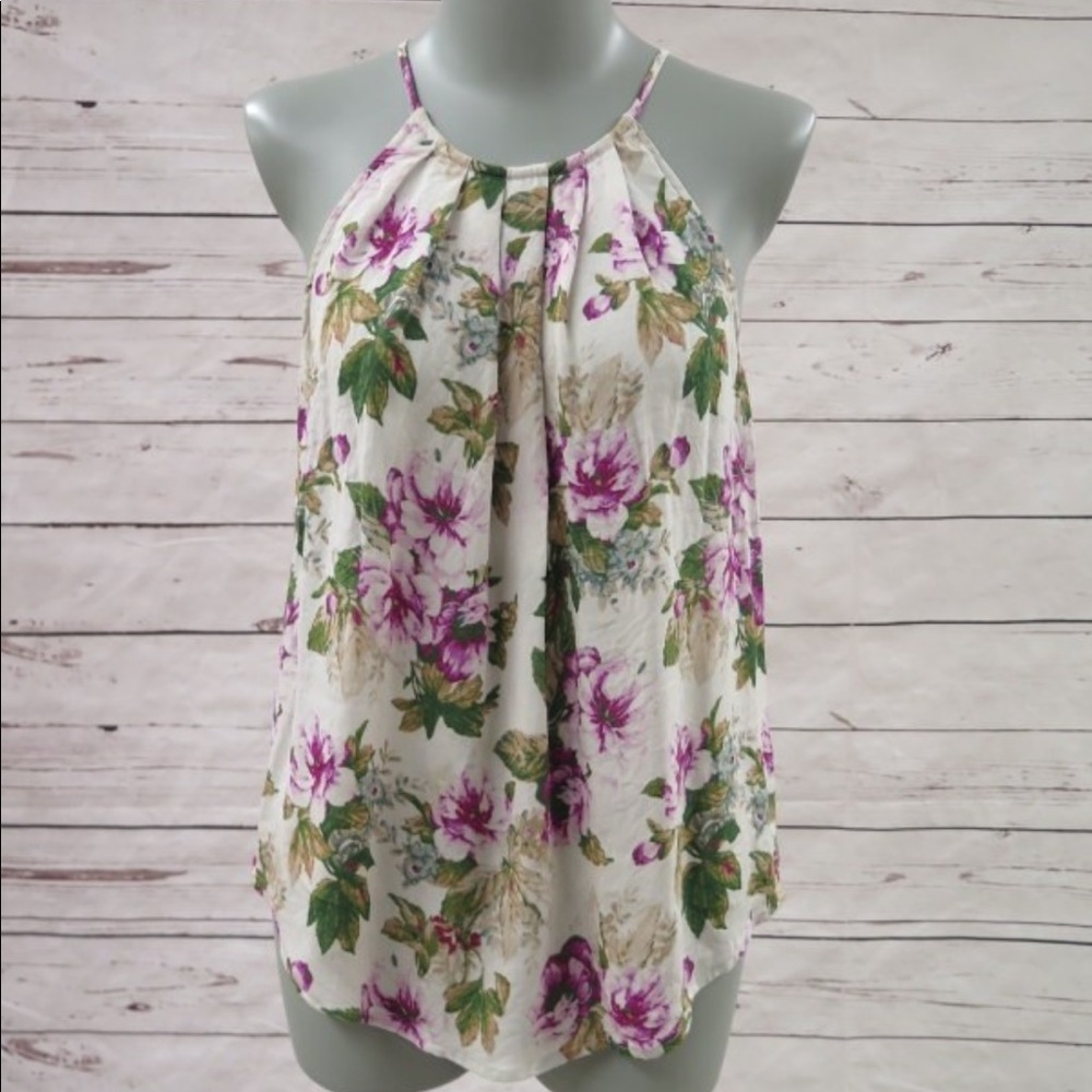 Joie silk floral tank - medium